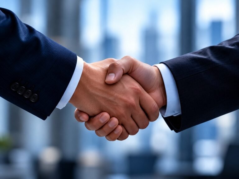 Our promise: a business handshake