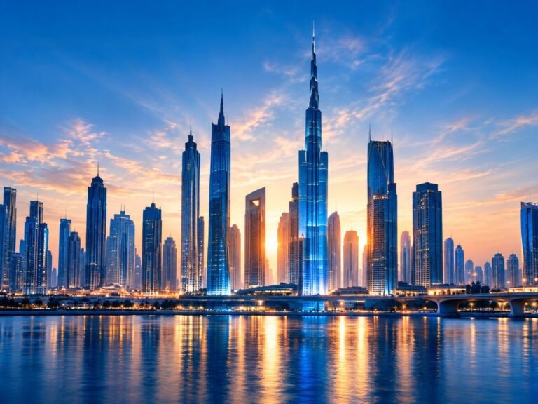 Our vision: a futuristic city skyline